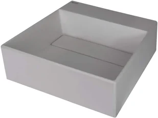 Deante Umywalka granitowa nablatowa Correo szary metalik CQR_SU4M - Umywalki - miniaturka - grafika 1