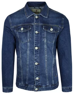 Kurtka Jeansowa Granatowa, Męska, Wiosenno-Letnia, Katana -PAKO JEANS - Pako Jeans - Kurtki męskie - miniaturka - grafika 1