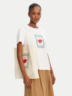 Koszulki i topy damskie - Marella T-Shirt Cappero 2515971052 Biały Regular Fit - miniaturka - grafika 1