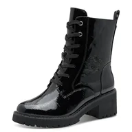 Kozaki damskie - Marco Tozzi Damskie 2-26237-45 modne kozaki, czarne patent, 38 EU, ^, 38 EU - miniaturka - grafika 1