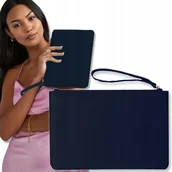 Torebki damskie - Torebka Koperówka Na Telefon Saszetka GRANATOWA - miniaturka - grafika 1