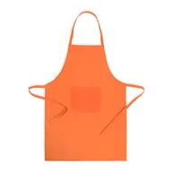 Nerki - eBuyGB Gładkie kieszenie na szelkach regulowany fartuch szefa kuchni 7 kolorów grill gotowanie kelnerka kawiarnia bistro, bawełna, pomarańczowy - miniaturka - grafika 1