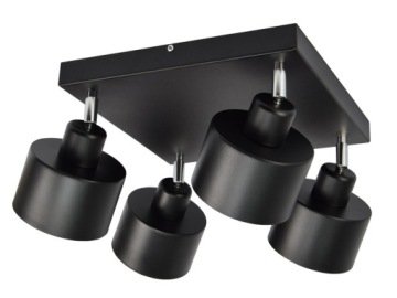 Lampa Plafon Żyrandol 384-A4 Miedź Edison Loft