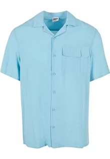 Koszule męskie - Urban Classics Koszula męska Viscose Camp Shirt Balticblue XL, Balticblue, XL - grafika 1