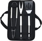 Szczypce do grilla - Szczypce do grilla, akcesoria do grilla, przybory ze stali nierdzewnej, przybory do grilla, 3 sztuki - miniaturka - grafika 1