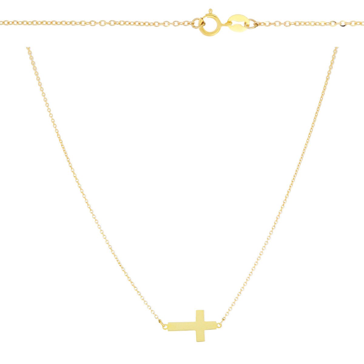 Złoty naszyjnik celebrytka krzyżyk pr. 333