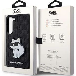 Karl Lagerfeld KLHCS23MSAKLHCPK S23+ S916 hardcase czarny/black Saffiano Monogram Choupette - Etui i futerały do telefonów - miniaturka - grafika 8