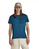 Koszulki męskie - G-STAR RAW Męski T-shirt Utility I, Niebieski (Nitro D21549-336-1861), S - miniaturka - grafika 1