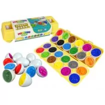Edukacyjny Sorter 12 jaj Leantoys - Sortery dla dzieci - miniaturka - grafika 1
