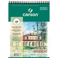 Szkolne artykuły papiernicze - Blok rysunkowy Canson Student A5 biay 200g 50k (400121823) - miniaturka - grafika 1