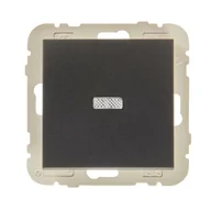 Wyłączniki światła i elektryczne - Efapel Włącznik schodowy z podświetleniem Logus czarny - miniaturka - grafika 1