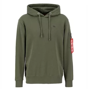 Bluza Alpha Industries Xfit Hoody 158321257 - zielona - Bluzy sportowe męskie - miniaturka - grafika 1