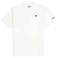 Koszulki sportowe damskie - Koszulka New Balance LAKB0076SST - biała - miniaturka - grafika 1