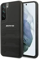 Etui i futerały do telefonów - Mercedes AMG AMHCS22SGSEBK S22 S901 czarny/black hardcase Leather Debossed Lines AMG00019-0 - miniaturka - grafika 1