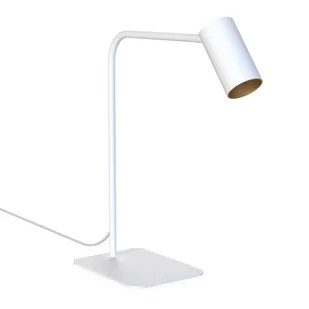 Nowodvorski Lampa stojąca biurkowa MONO wys. 40cm 10W GU10 biały złoty - Lampy stojące - miniaturka - grafika 1