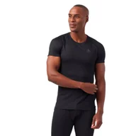 Koszulki sportowe męskie - Męska koszulka termoaktywna Odlo Active F-Dry Base Layer Top black - M - miniaturka - grafika 1