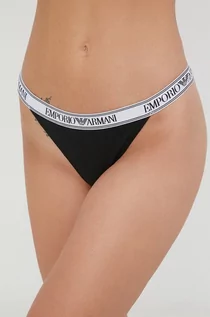Majtki damskie - Emporio Armani Underwear Underwear stringi (2-pack) kolor czarny - grafika 1