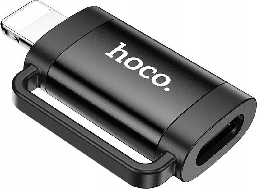 Adapter USB Hoco HOCO adapter OTG Lightning męski do Typ C żeński 2A UA31B czarny
