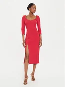 Sukienki - Rinascimento Sukienka koktajlowa CFC0121015003 Czerwony Regular Fit - miniaturka - grafika 1
