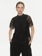Bluzki damskie - YAS Bluzka 26032322 Czarny Regular Fit - miniaturka - grafika 1