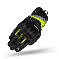 Rękawice motocyklowe - SHIMA RUSH GLOVES Men FLUO, skórzane krótkie rękawice motocyklowe z ochraniaczami (Fluo, XXL) - miniaturka - grafika 1