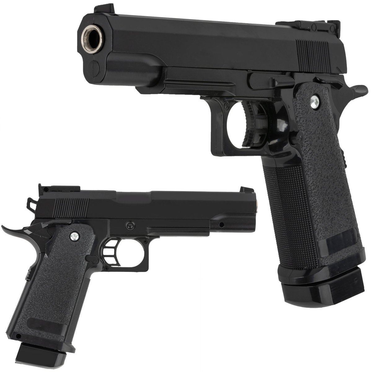 Realistyczny pistolet na kulki 6mm + 800 kulek ASG ASGARD Guns realistyczna replika sprężynowa Hop-Up dla lepszej celności magazynek, tarcza s..