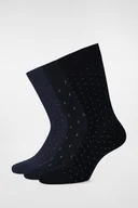 Skarpetki męskie - Zestaw 3 Par Wysokich Skarpet We Wzory PM3 - miniaturka - grafika 1