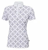 Koszulki jeździeckie - Pikeur Koszulka konkursowa damska MAROU - white/silk purple - miniaturka - grafika 1