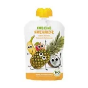 Desery dla dzieci - Erdbar Mus Do Wyciskania Banan-Ananas-Kokos 100g EKO Dla Dzieci smaknatury-ERD0103 - miniaturka - grafika 1