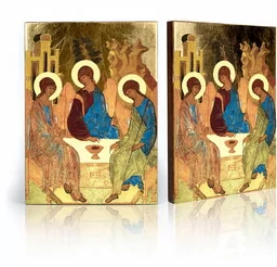 Ikona religijna Święta Trójca - Ikony i obrazy sakralne - miniaturka - grafika 1