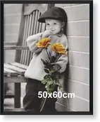 Ramki na zdjęcia - Rama aluminiowa 50x60cm czarny półmat - AL11 / ARTVIC - miniaturka - grafika 1