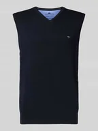 Swetry męskie - Bezrękawnik z detalem z logo model ‘Slipover Superfine’ - miniaturka - grafika 1