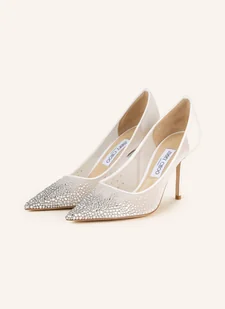 Jimmy Choo Czółenka Love 85 Z Ozdobnymi Kamykami weiss - Czółenka - miniaturka - grafika 1
