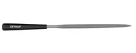 Akcesoria do elektronarzędzi - KS Tools - Trójkątny pilnik drutów 3 MM 90 mml/z uchwytami z tworzywa sztucznego 140.3054 - miniaturka - grafika 1
