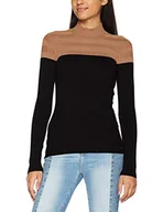 Swetry damskie - Morgan Sweter damski Pull Col Roulé Bicolore Mico sweter - miniaturka - grafika 1