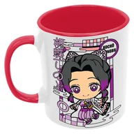 Kubki - Chibikocho Kubek Ceramiczny Prezent Tasse Mug Anime Manga Japan Animation Demon Slayer Tanjiro Nezuko Kamado Zenitsu Inosuke Tomioka Gyuu Shinobu Kocho Akaza, Czerwony 330 ml - miniaturka - grafika 1