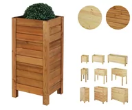 Donice - Wysoka Skrzynia na Donicę szer. 34cm Regulacja Dna RDS – Brązowa / Wamar-Sosenka - miniaturka - grafika 1