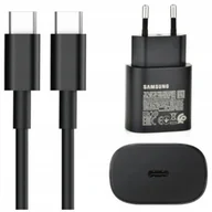 Ładowarki do telefonów - ORYGINALNA SZYBKA ŁADOWARKA SAMSUNG GALAXY 25W PD TA800EBE + KABEL USB TYP C Do Modelu Galaxy A35 / A36 / A55 / A56 / S22 / S23 / S24 - miniaturka - grafika 1