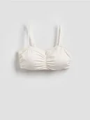 Biustonosze - Reserved - Biustonosz bandage - złamana biel - miniaturka - grafika 1