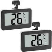 Stacje pogodowe - Wodoodporny termometr cyfrowy z czytelnym wyświetlaczem LCD, idealny do użytku na zewnątrz, czarny - miniaturka - grafika 1