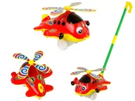 Samoloty i helikoptery - Samolot Pchacz Kij Dzwonek Czerwony - miniaturka - grafika 1