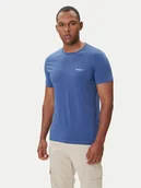 Koszulki męskie - Pepe Jeans T-Shirt Original Basic 3N PM5010133 Granatowy Regular Fit - miniaturka - grafika 1