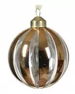 Bombki - Bombka świąteczna na choinkę szklana złota 8 cm 1szt - miniaturka - grafika 1