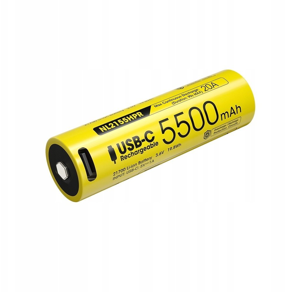 Nitecore Akumulator 21700 5500mAh 20A USB-C