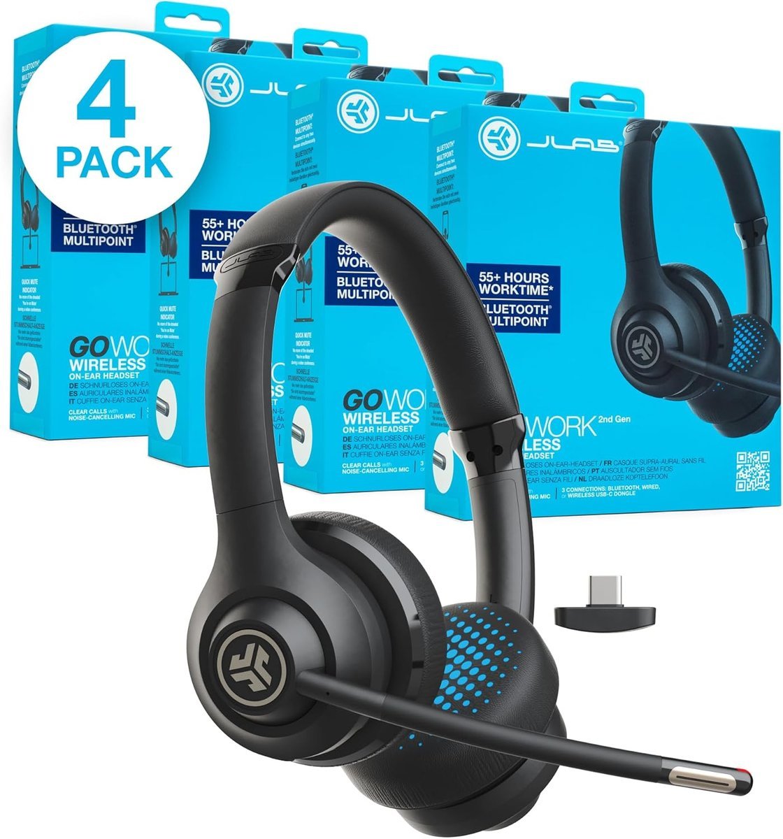 JLab Go Work 2nd Gen Czarny