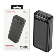 Powerbanki - Borofone Power Bank 20000Mah Bj14A Freeway - 2Xusb - Czarny - miniaturka - grafika 1