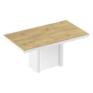 Stoły - Stół rozkładany FORUM Dąb artisan + Biały - miniaturka - grafika 1