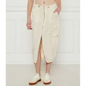 Spódnice - GUESS Spódnica CASEY CARGO | z dodatkiem lnu - miniaturka - grafika 1