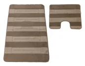 Dywaniki łazienkowe - Elegancki nowoczesny zestaw chodniczków łazienkowych F6-H59 - miniaturka - grafika 1