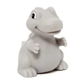 Wyposażenie pokoiku dziecięcego - Petit Monkey Petit Monkey - Miękka pastelowa lampka nocna LED T-rex szary - miniaturka - grafika 1